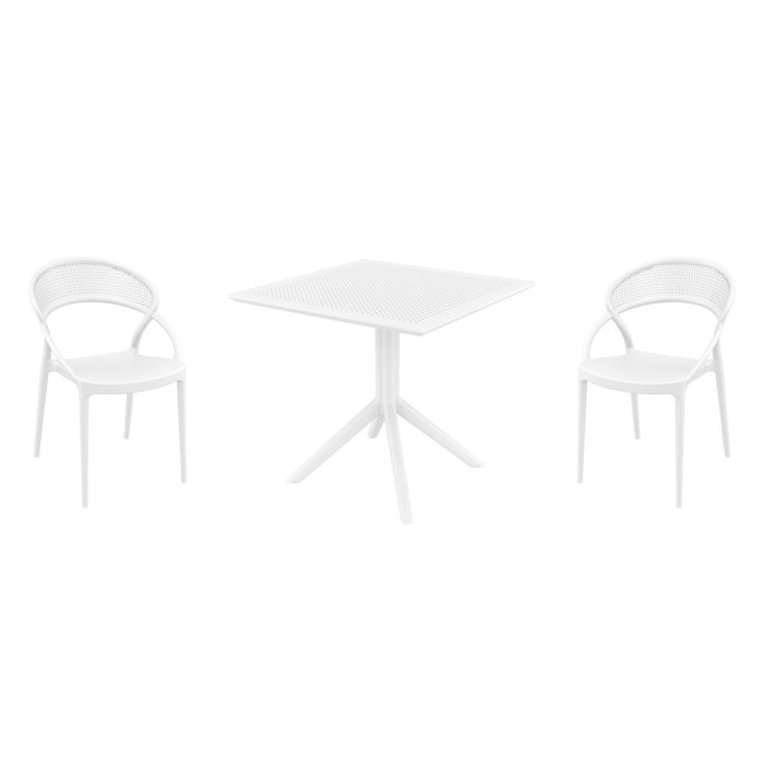AllModern Farrah 2 Person Square Outdoor Dining Set Wayfair